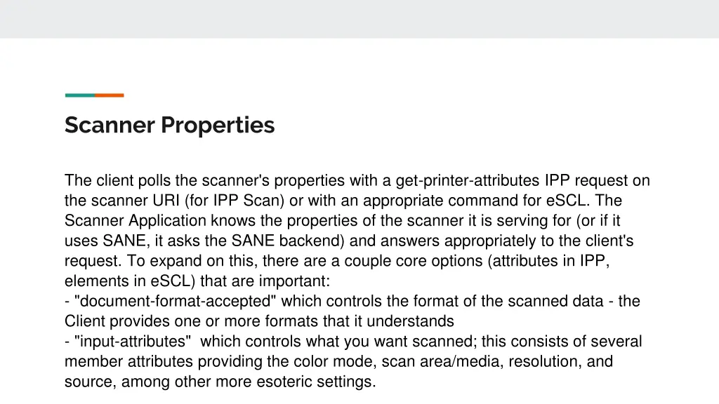 scanner properties