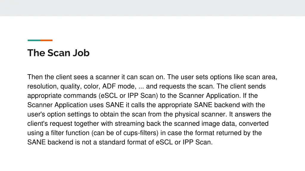 the scan job