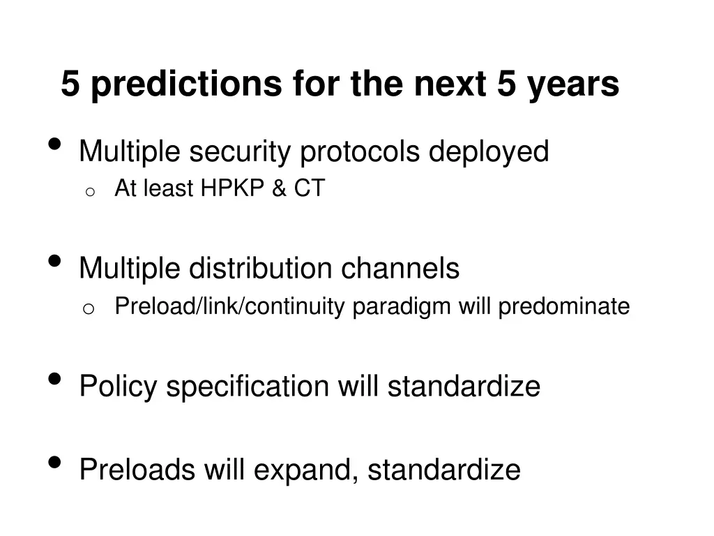 5 predictions for the next 5 years multiple