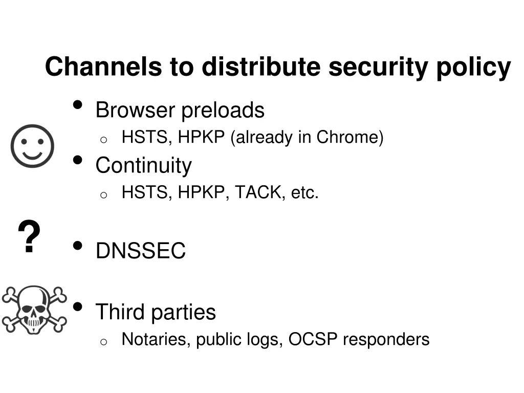 channels to distribute security policy browser