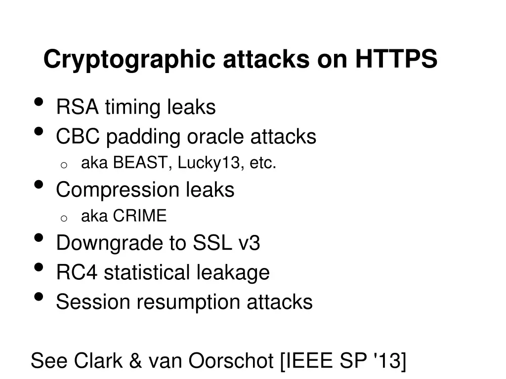 cryptographic attacks on https rsa timing leaks