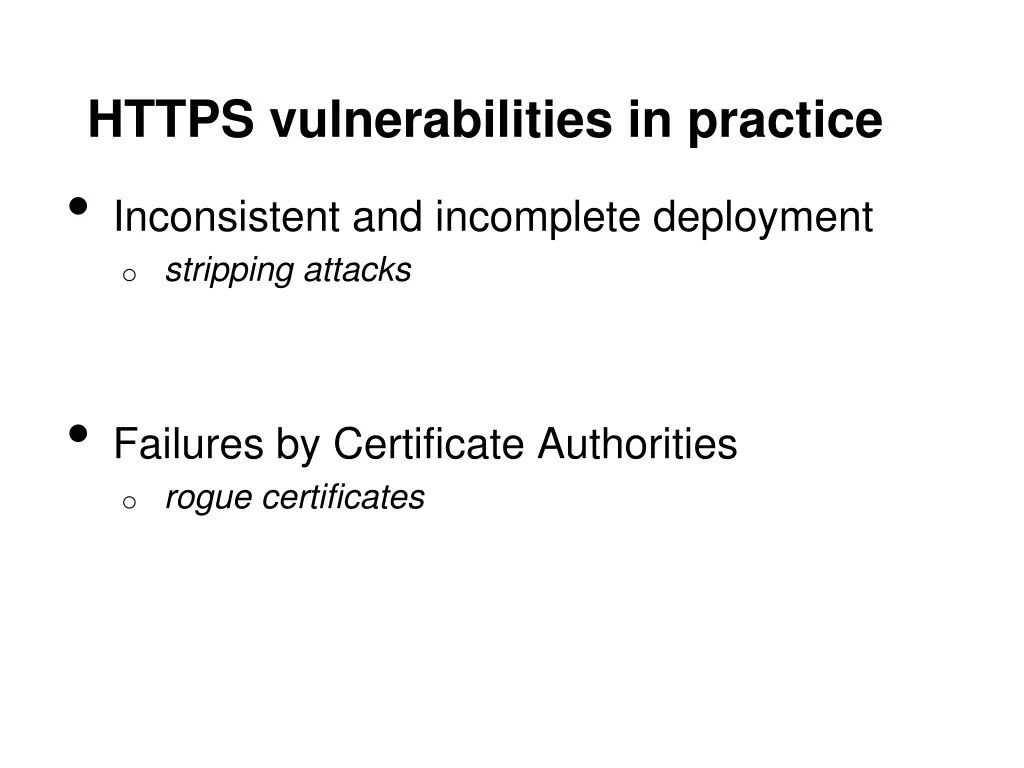 https vulnerabilities in practice inconsistent