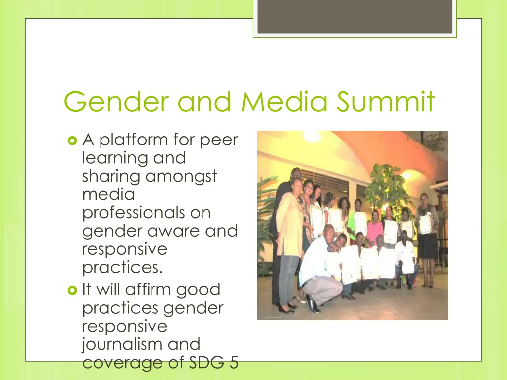 gender and media summit