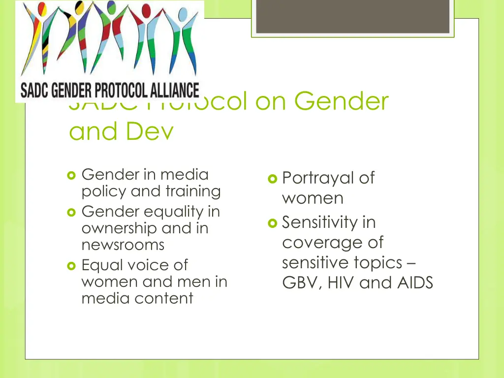 sadc protocol on gender and dev