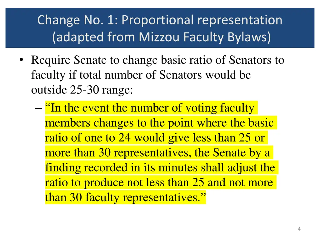 change no 1 proportional representation adapted 1