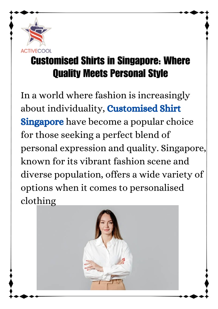 customised shirts in singapore where quality