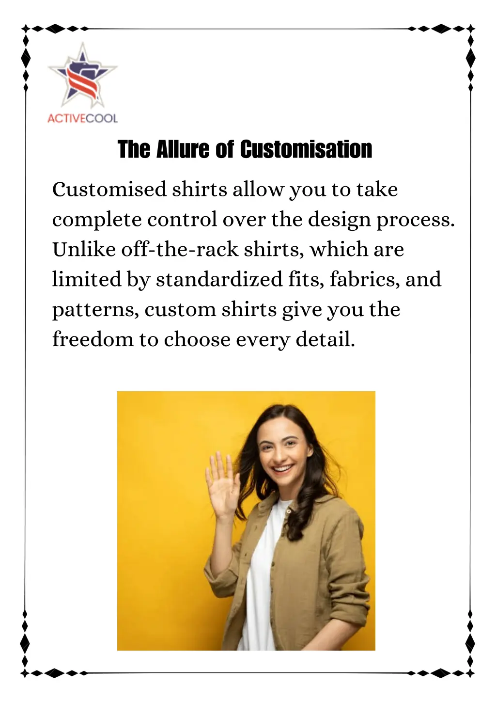 the allure of customisation