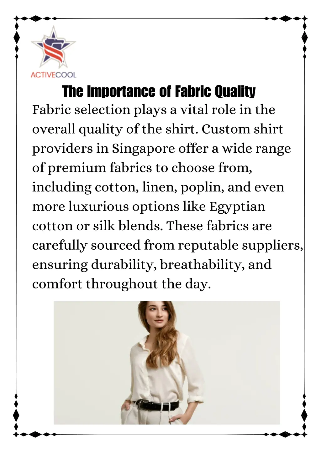 the importance of fabric quality fabric selection