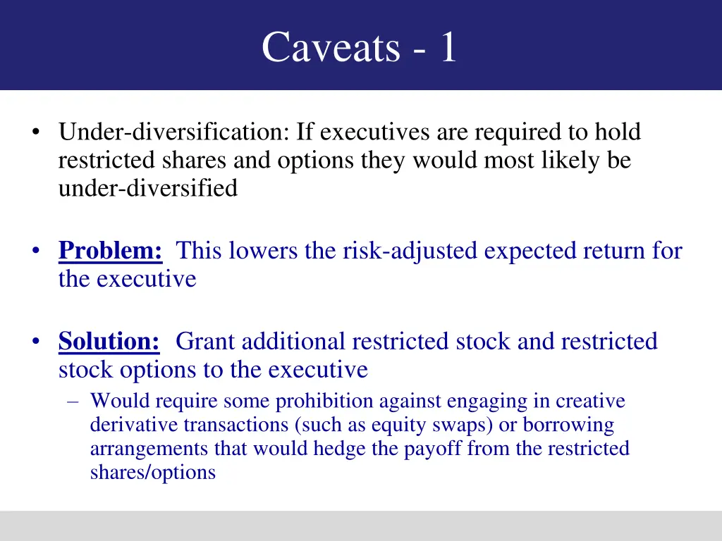 caveats 1