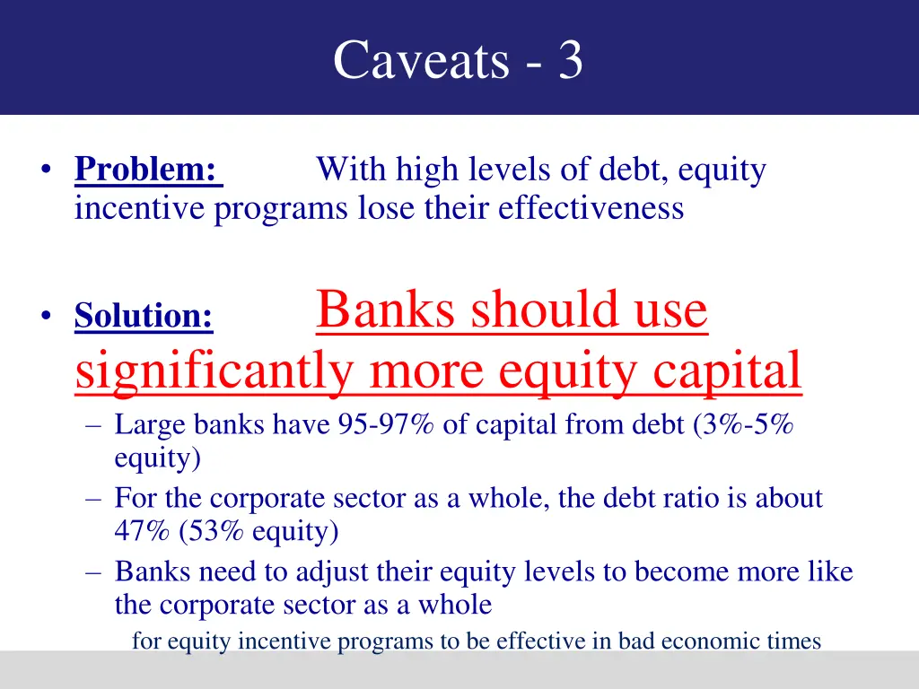 caveats 3 1