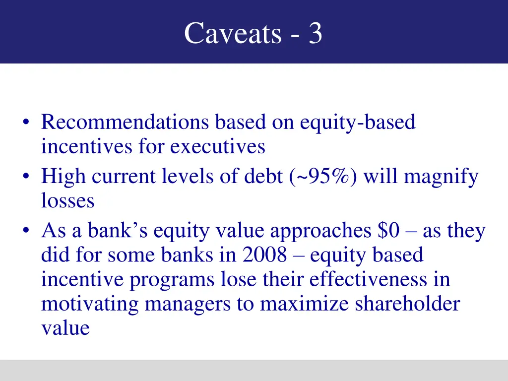 caveats 3