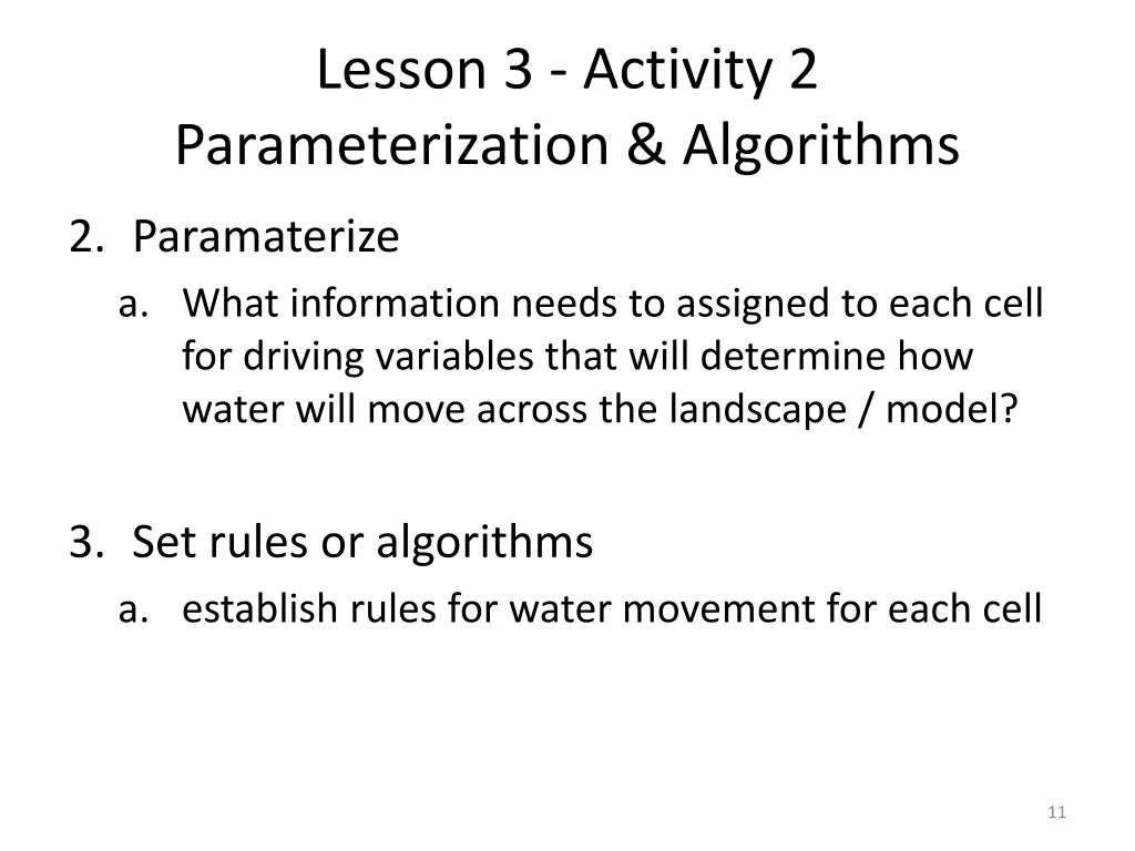 lesson 3 activity 2 parameterization algorithms 1