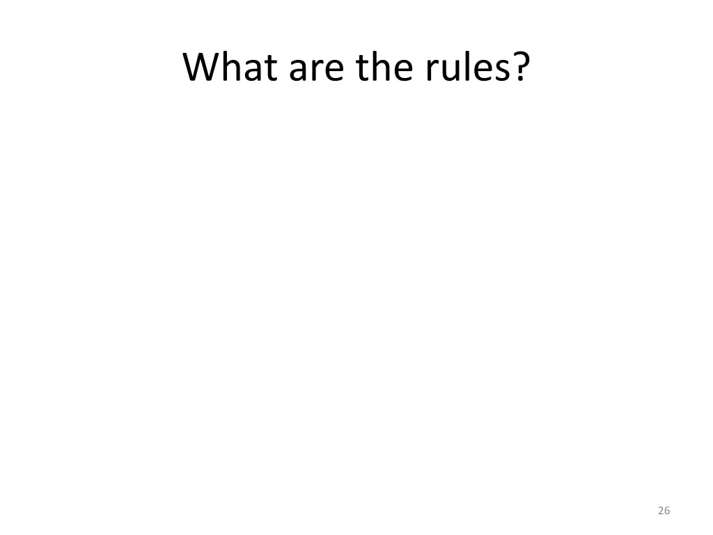 what are the rules