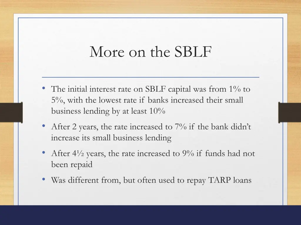 more on the sblf