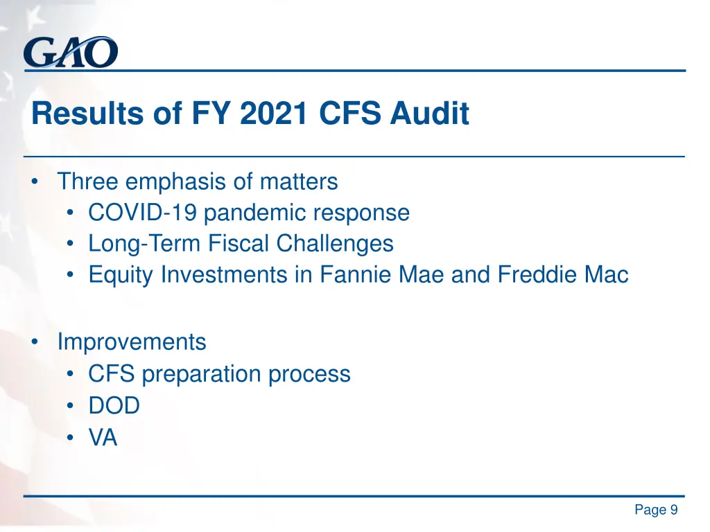 results of fy 2021 cfs audit 3