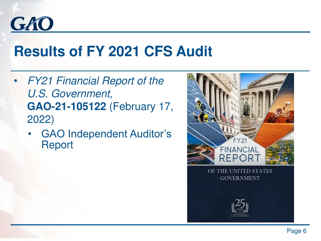 results of fy 2021 cfs audit