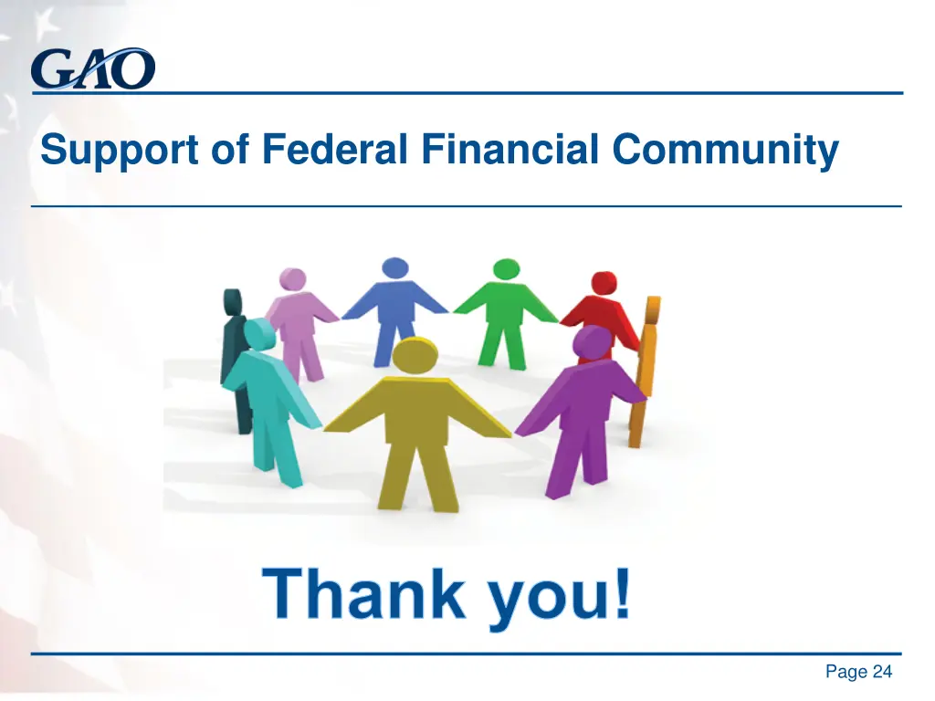 support of federal financial community