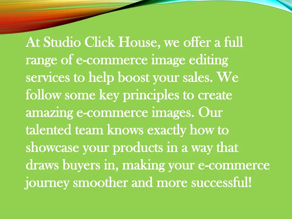 at studio click house we offer a full at studio