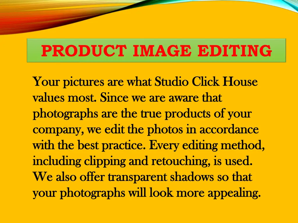 product image editing