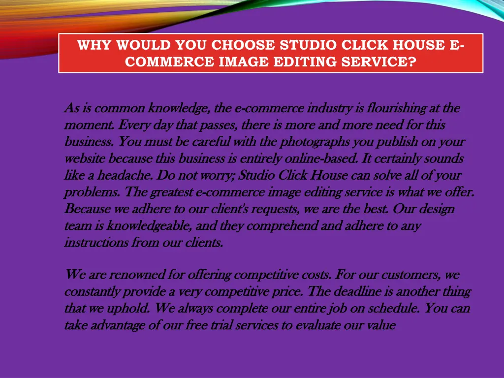 why would you choose studio click house