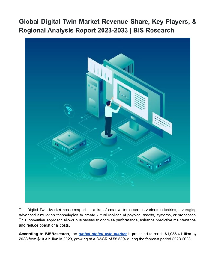 global digital twin market revenue share