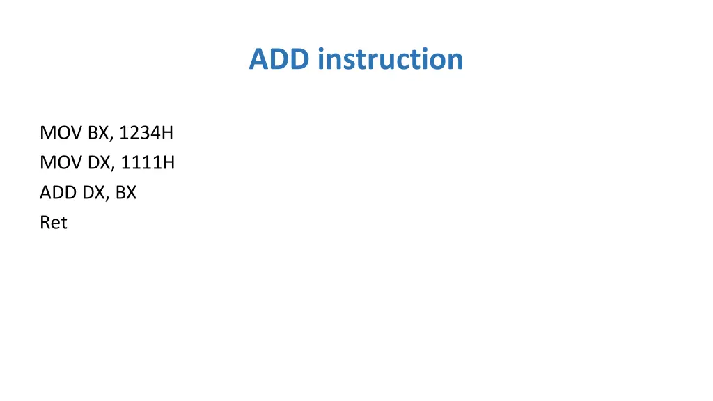 add instruction 3