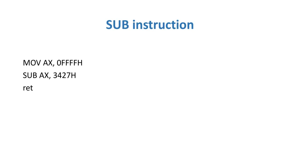 sub instruction 3