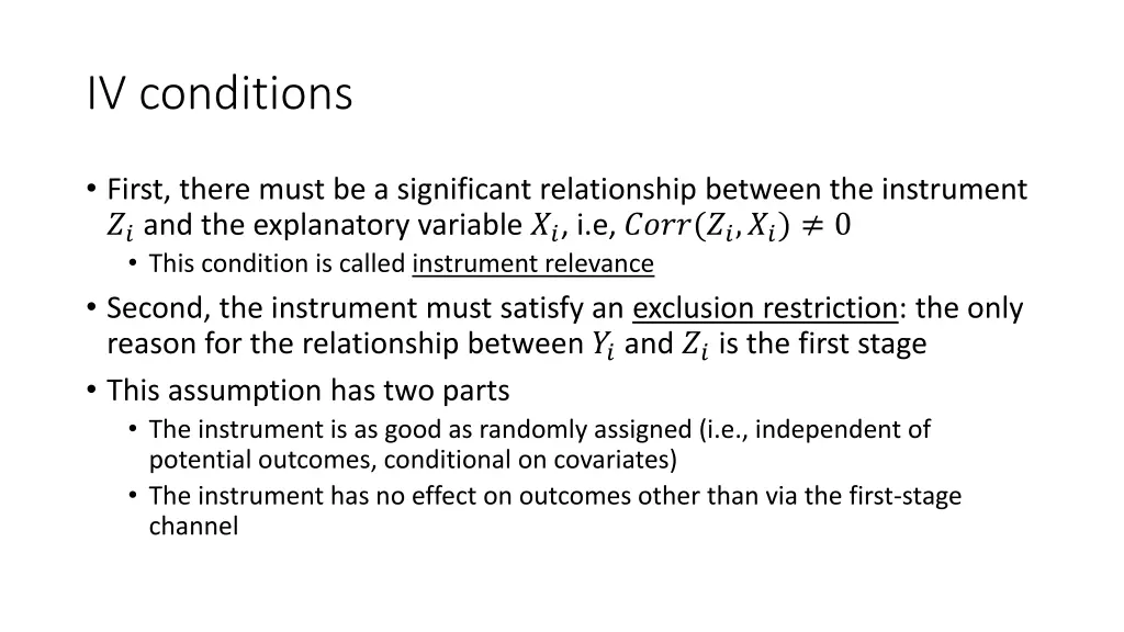 iv conditions