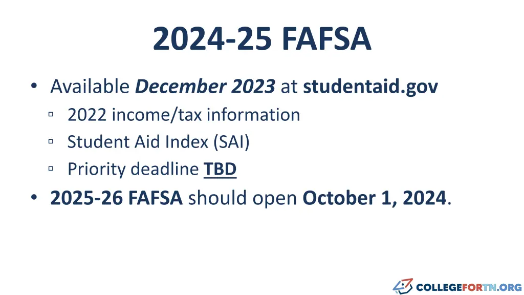 2024 25 fafsa