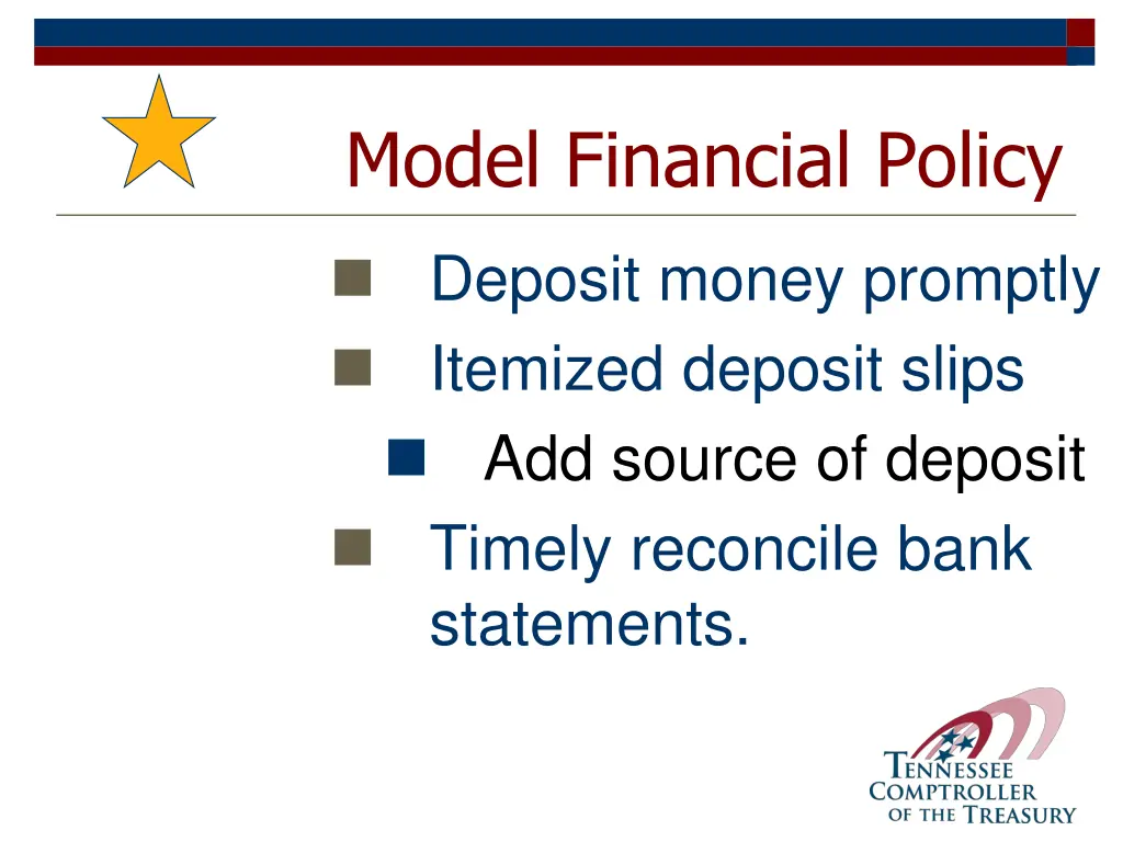 model financial policy 2