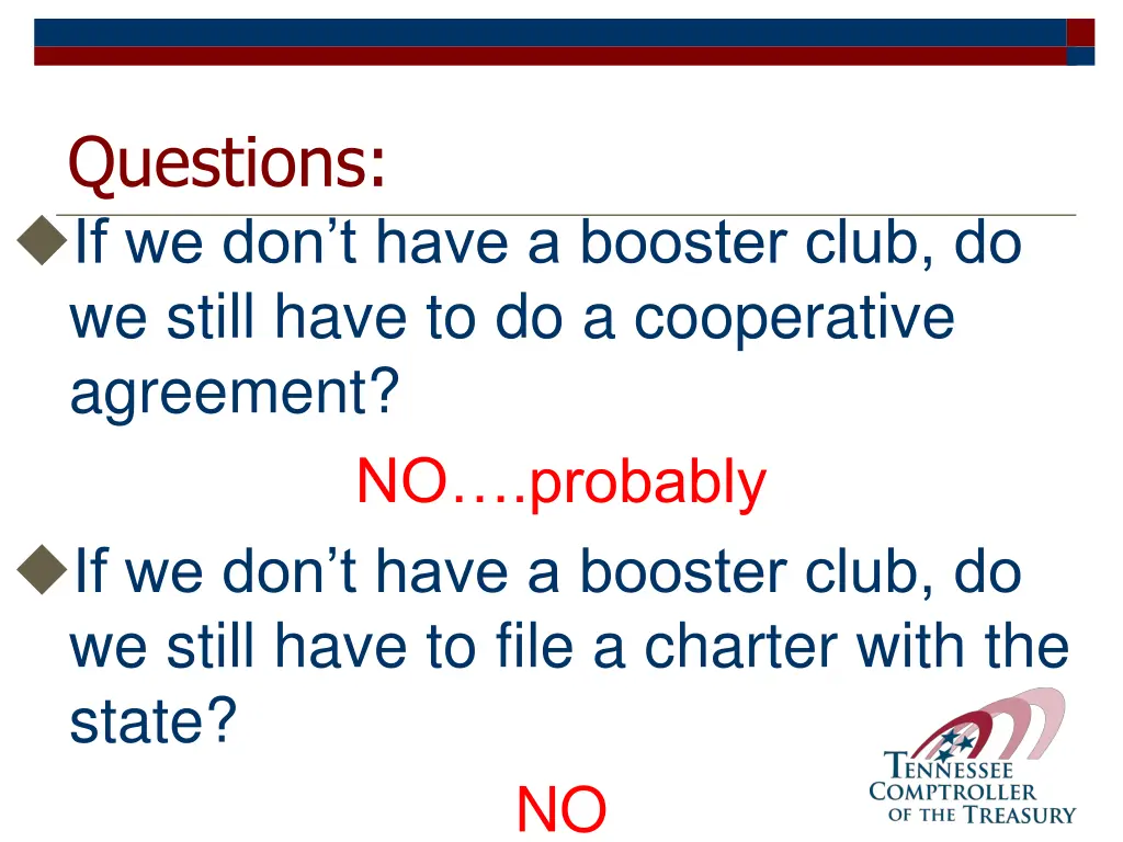 questions if we don t have a booster club