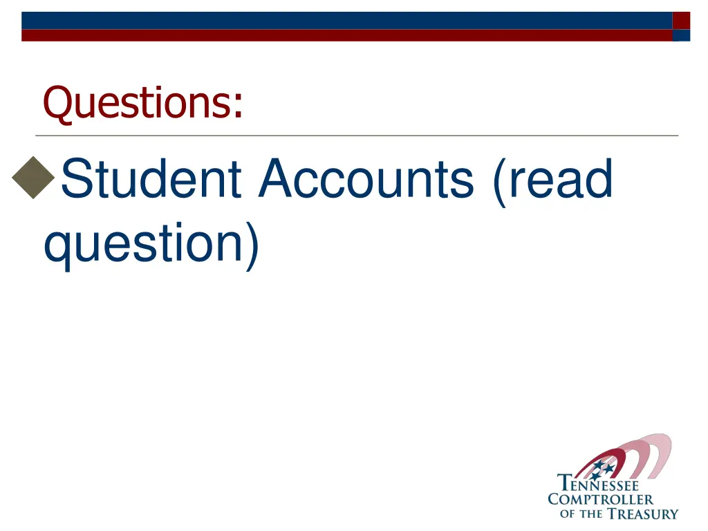 questions student accounts read question