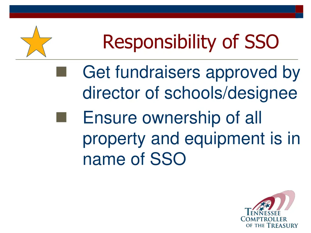 responsibility of sso 3