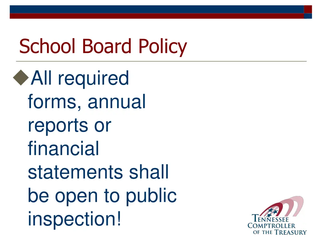 school board policy all required forms annual