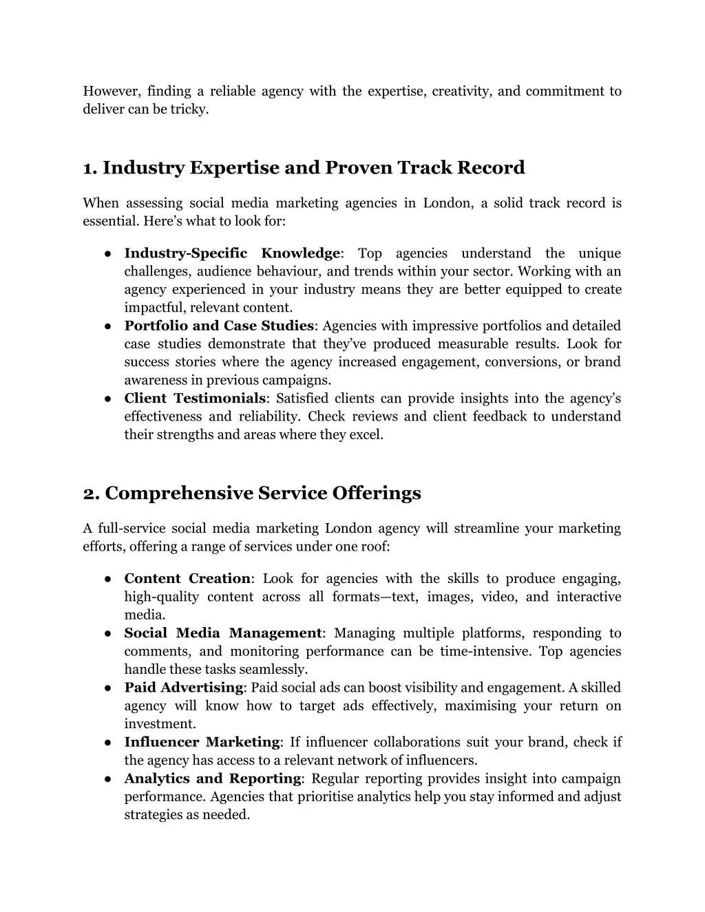 however finding a reliable agency with