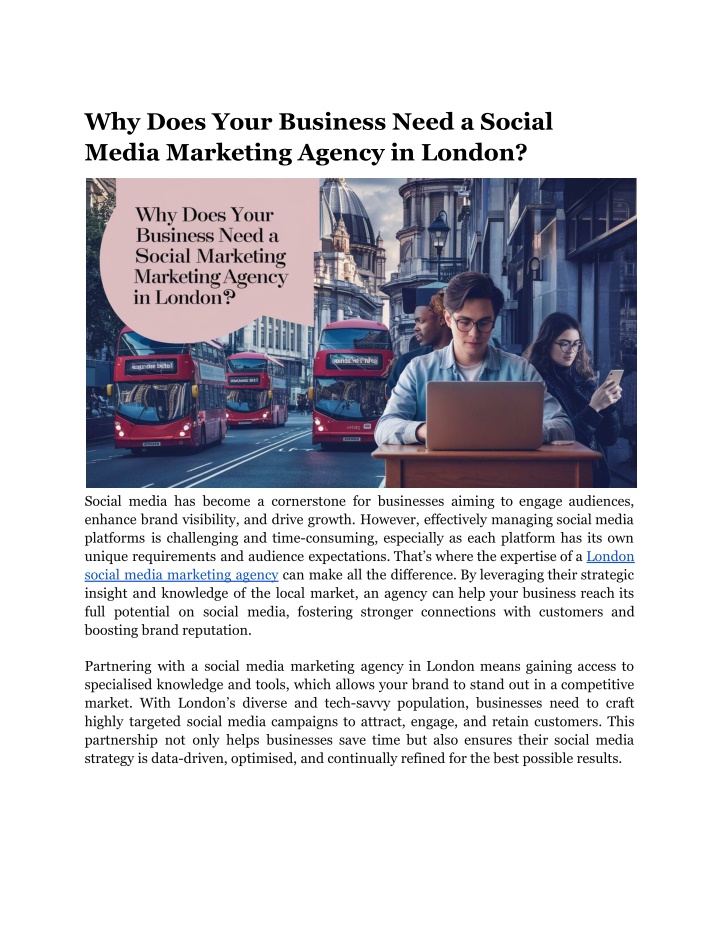 why does your business need a social media
