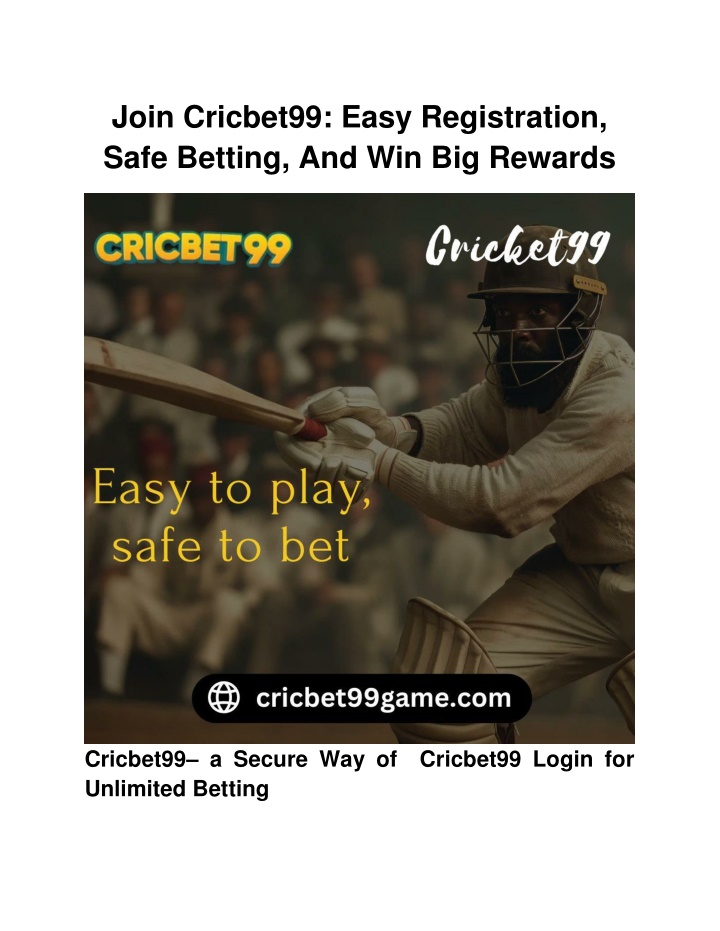 join cricbet99 easy registration safe betting