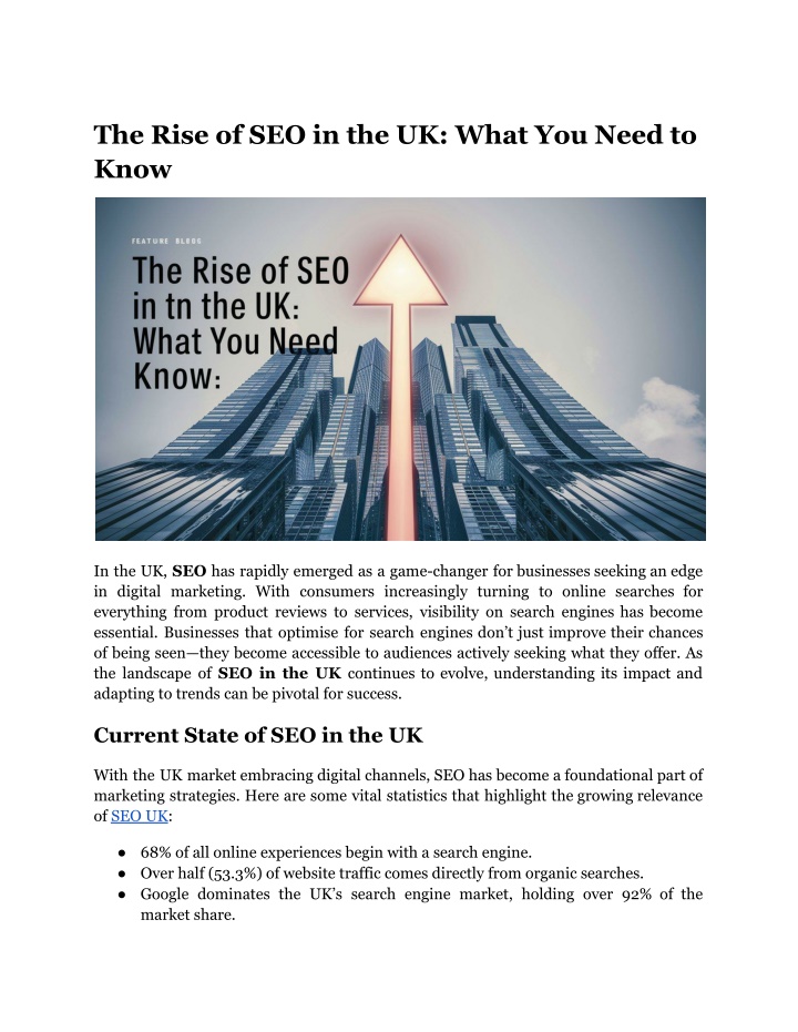 the rise of seo in the uk what you need to know