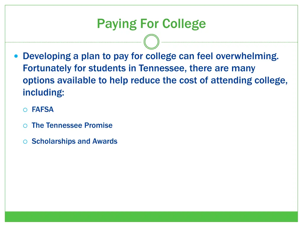 paying for college