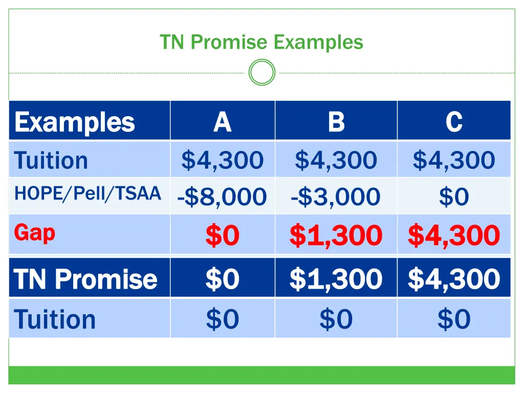 tn promise examples