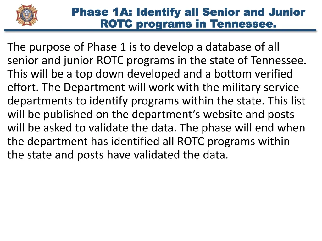 phase 1a phase 1a identify all senior and junior