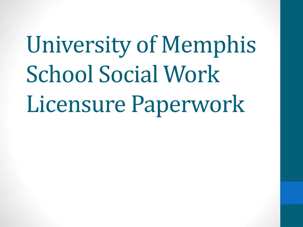 university of memphis school social work 1