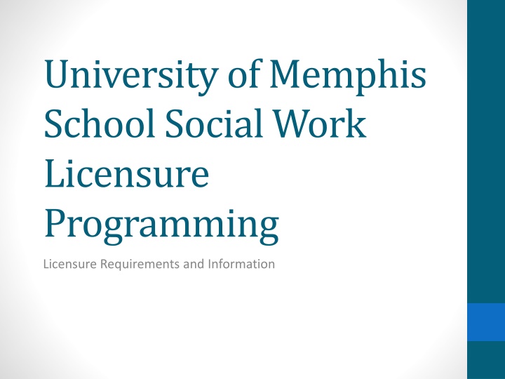 university of memphis school social work