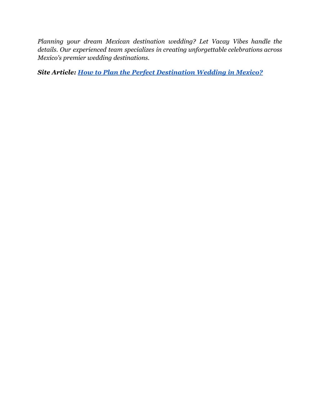 planning your dream mexican destination wedding