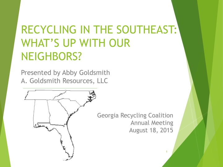 recycling in the southeast what s up with