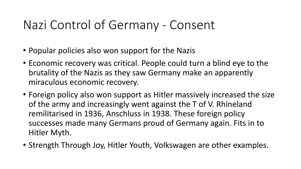 nazi control of germany consent 2