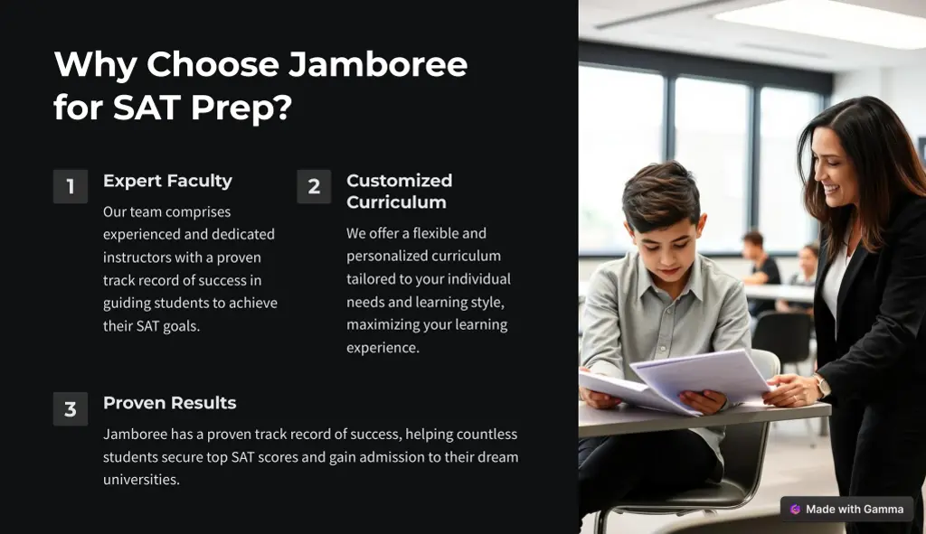 why choose jamboree for sat prep