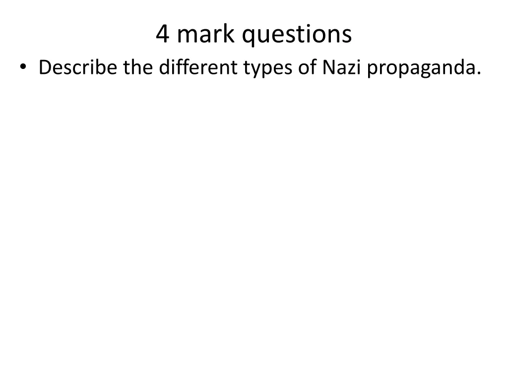 4 mark questions