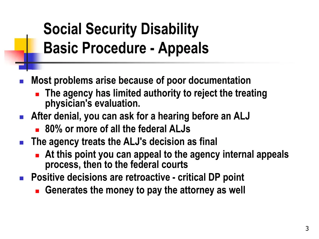 social security disability basic procedure appeals