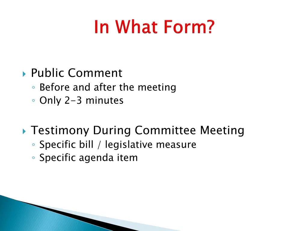 public comment before and after the meeting only